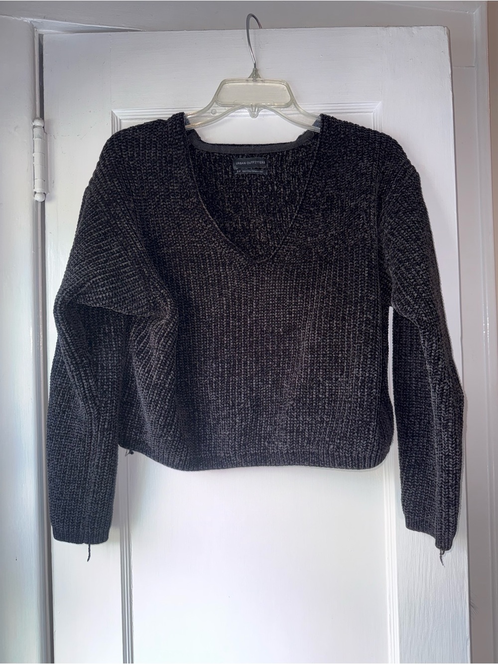 Urban Outfitters Dark Charcoal V-Neck Sweater